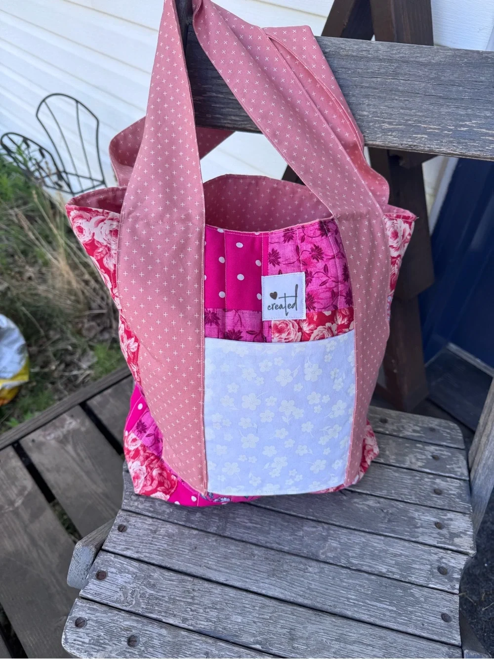 Quilted Pink Floral “Pretty in Pink”